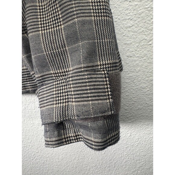 Han Kjobenhavn Men’s XL “Combat Jacket” Plaid Design Gray Zip Up - Picture 6 of 16
